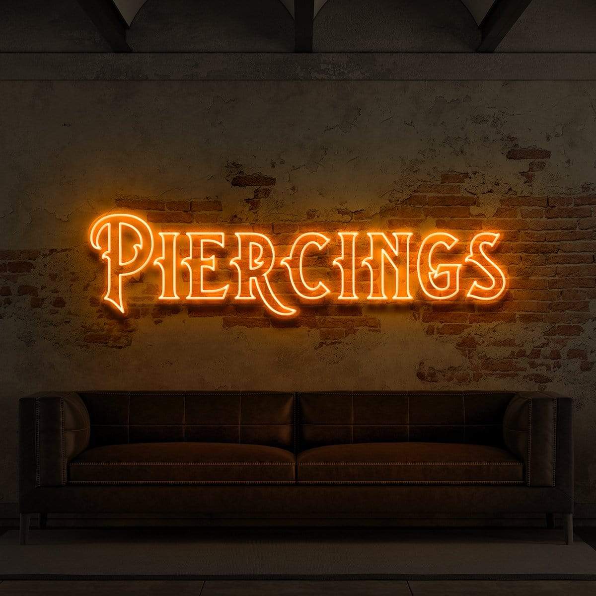 "Piercings" Neon Sign for Tattoo Parlours