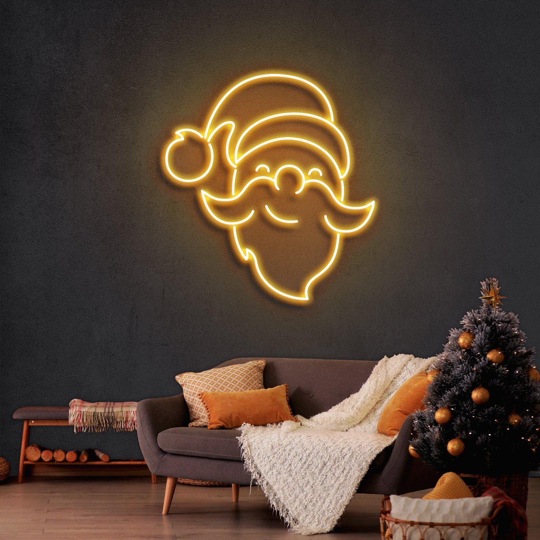 Santa Claus Christmas Neon Sign