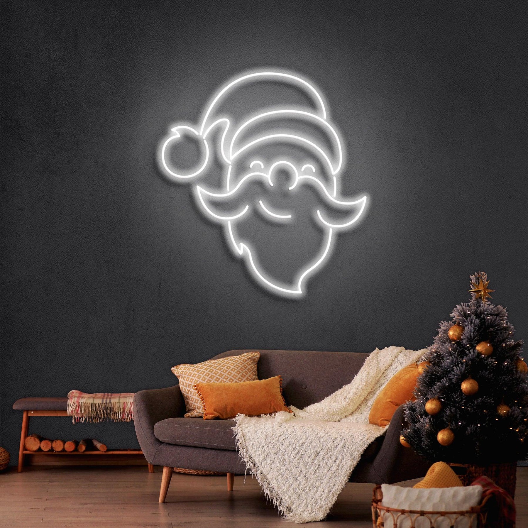 Santa Claus Christmas Neon Sign