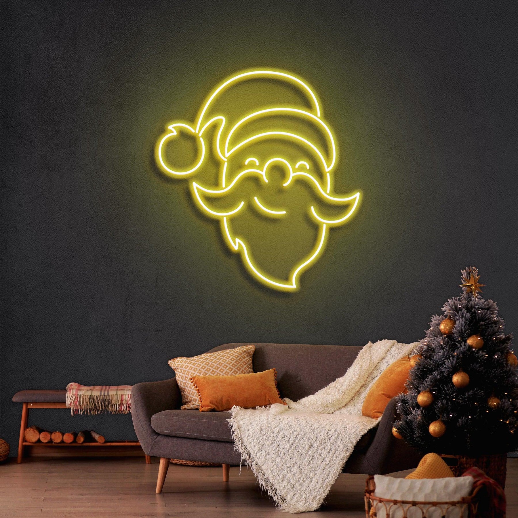 Santa Claus Christmas Neon Sign