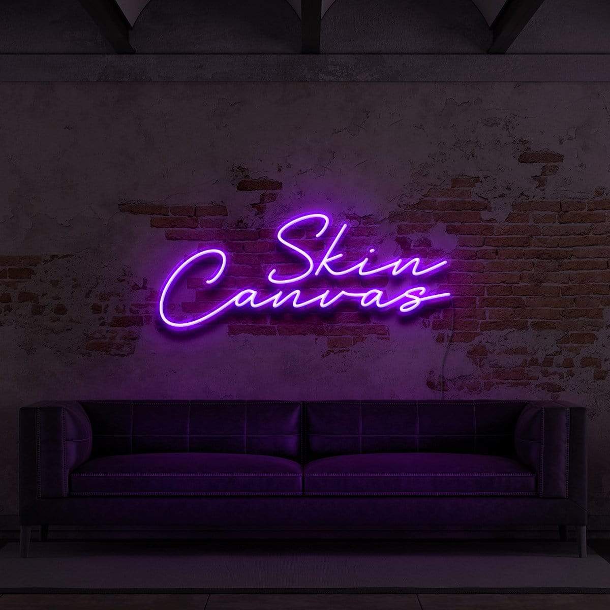 "Skin Canvas" Neon Sign for Tattoo Parlours