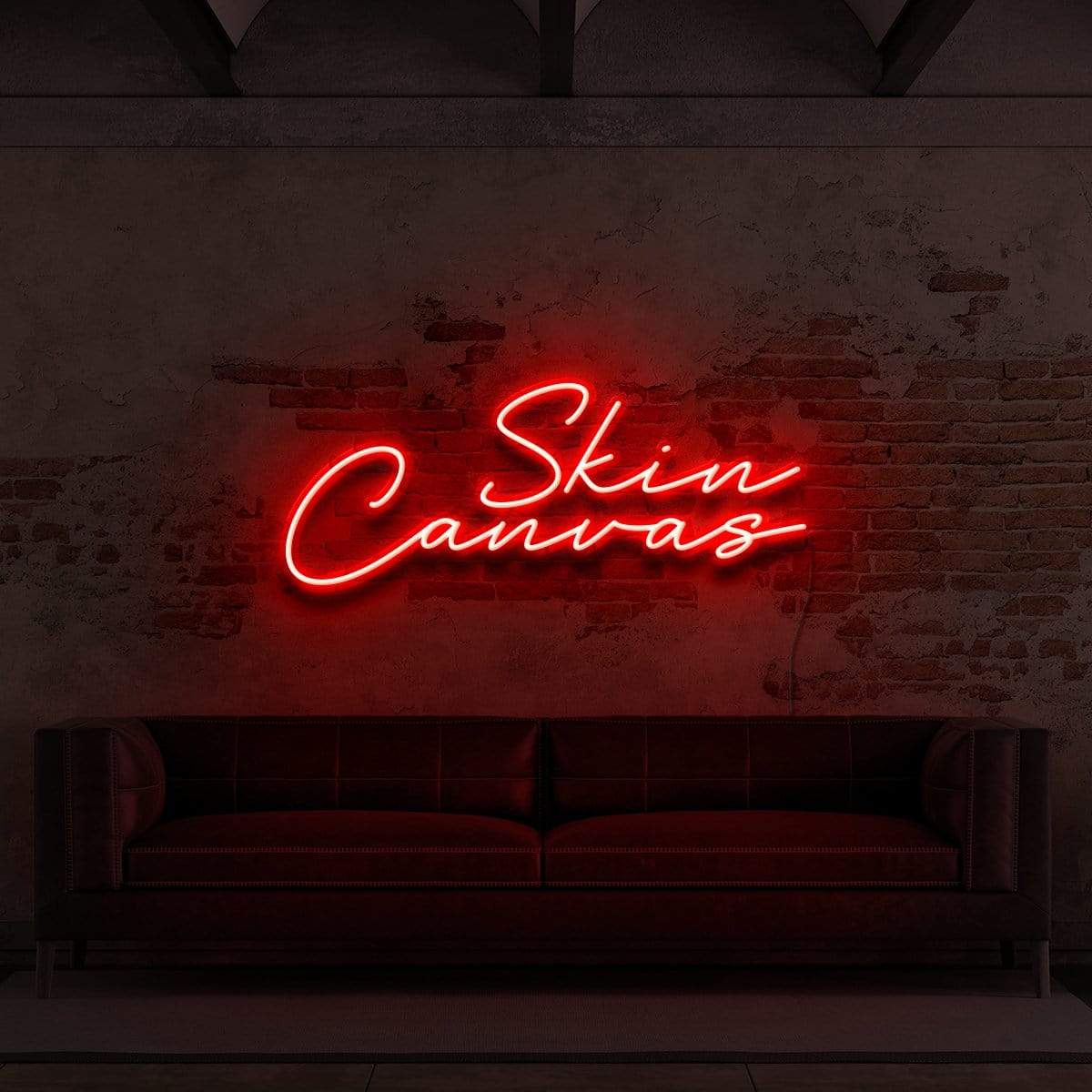"Skin Canvas" Neon Sign for Tattoo Parlours