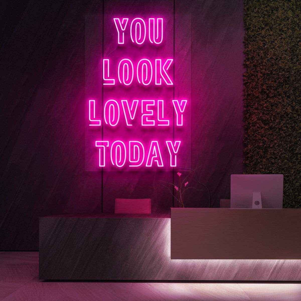 "You Look Lovely Today" Neon Sign for Beauty & Cosmetic Studios