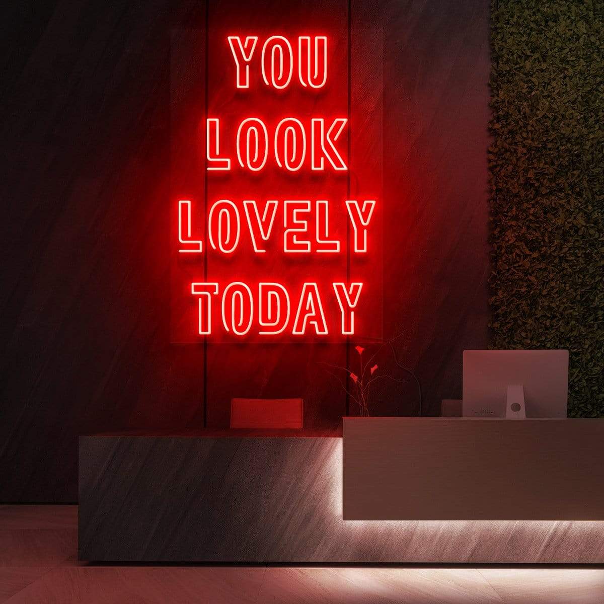 "You Look Lovely Today" Neon Sign for Beauty & Cosmetic Studios