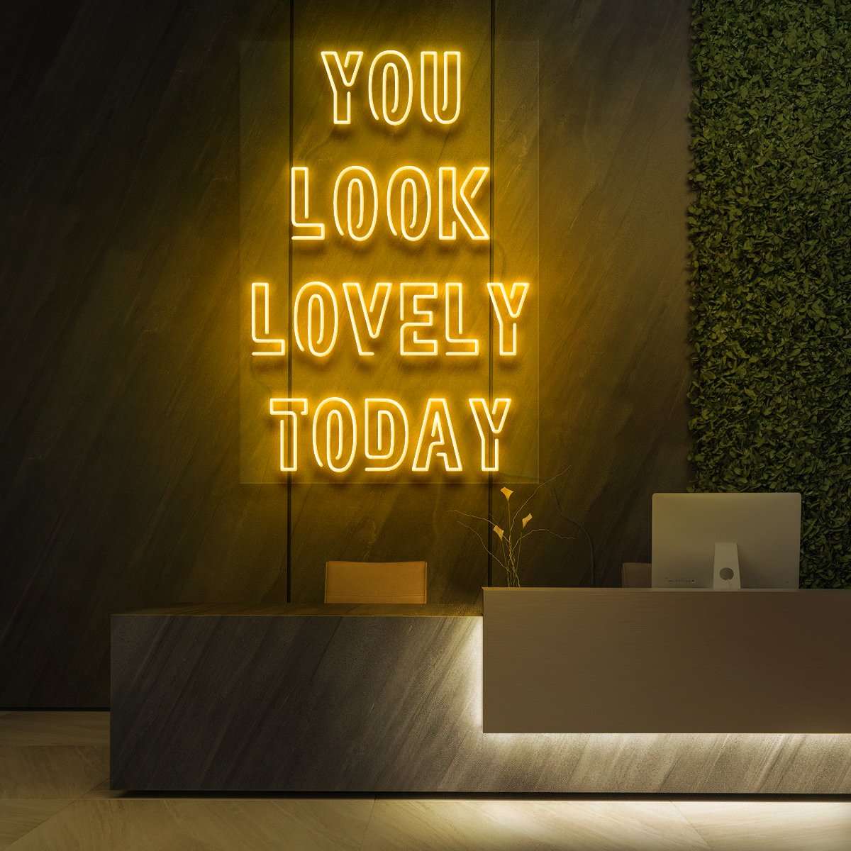 "You Look Lovely Today" Neon Sign for Beauty & Cosmetic Studios