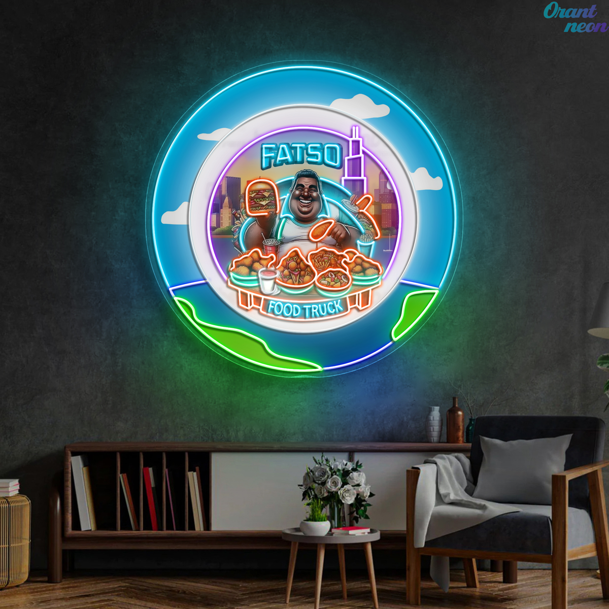 Indoor 45in Neon Sign: Ravon's Order + Mini Sign + 24-month Warranty
