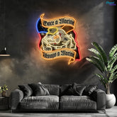 Veteran & Pug: Loyalty in Light Neon Sign Light Artwork