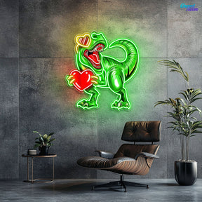 You Stole My Heart, Dino-Style Best Gift For Valentine Neon Sight Light Artwork