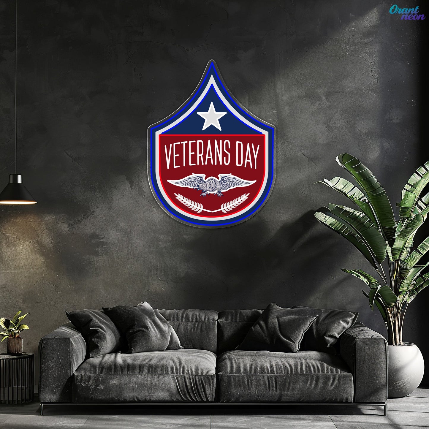 Gratitude in Neon: Veterans Day Neon Sign Light Artwork