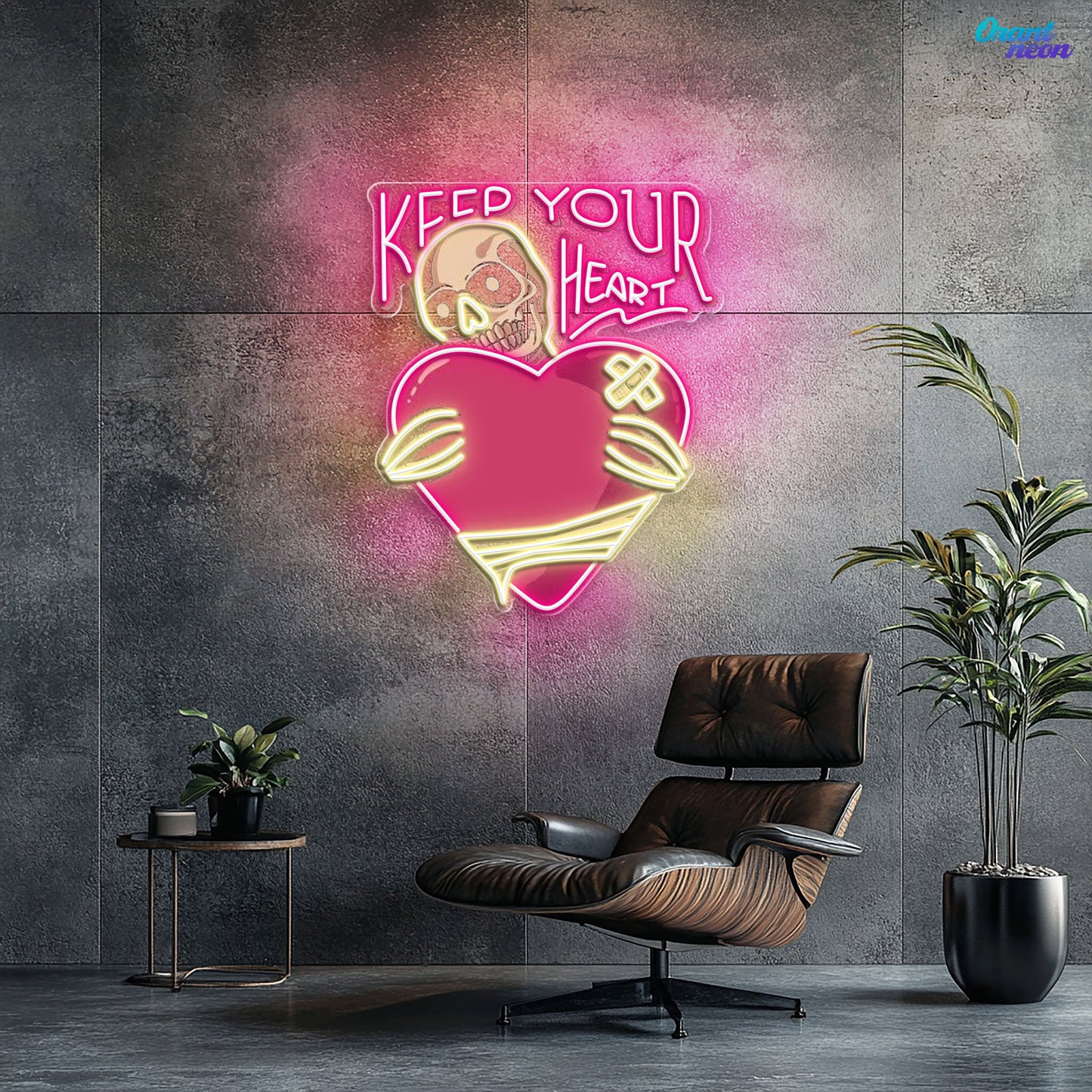 Rattle My Heart: Love to the Bone Best Gift For Valentine Neon Sight Light Artwork