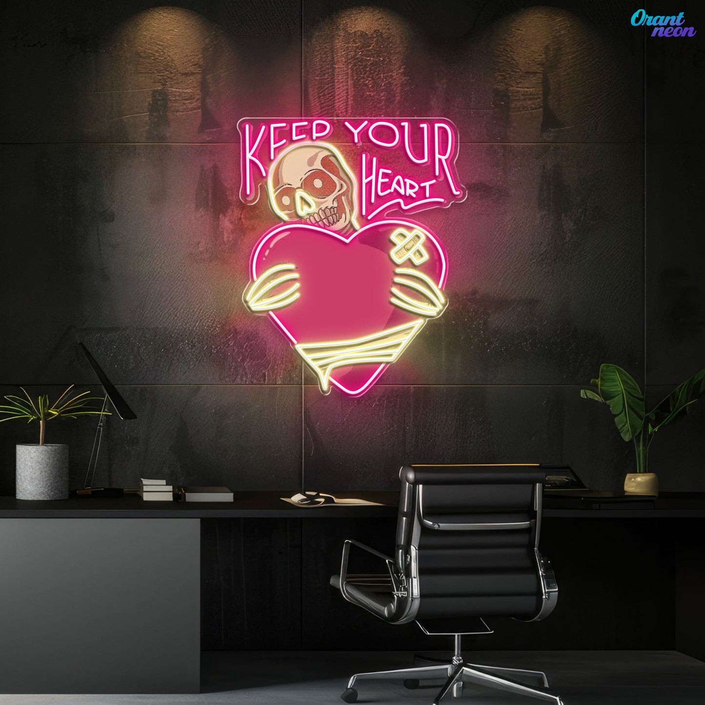Rattle My Heart: Love to the Bone Best Gift For Valentine Neon Sight Light Artwork