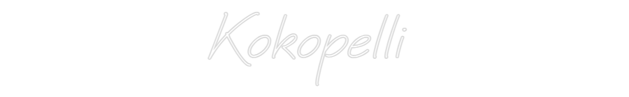 Custom Neon: Kokopelli