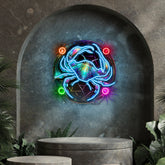 Cancer Zodiac Horoscope Neon Sign