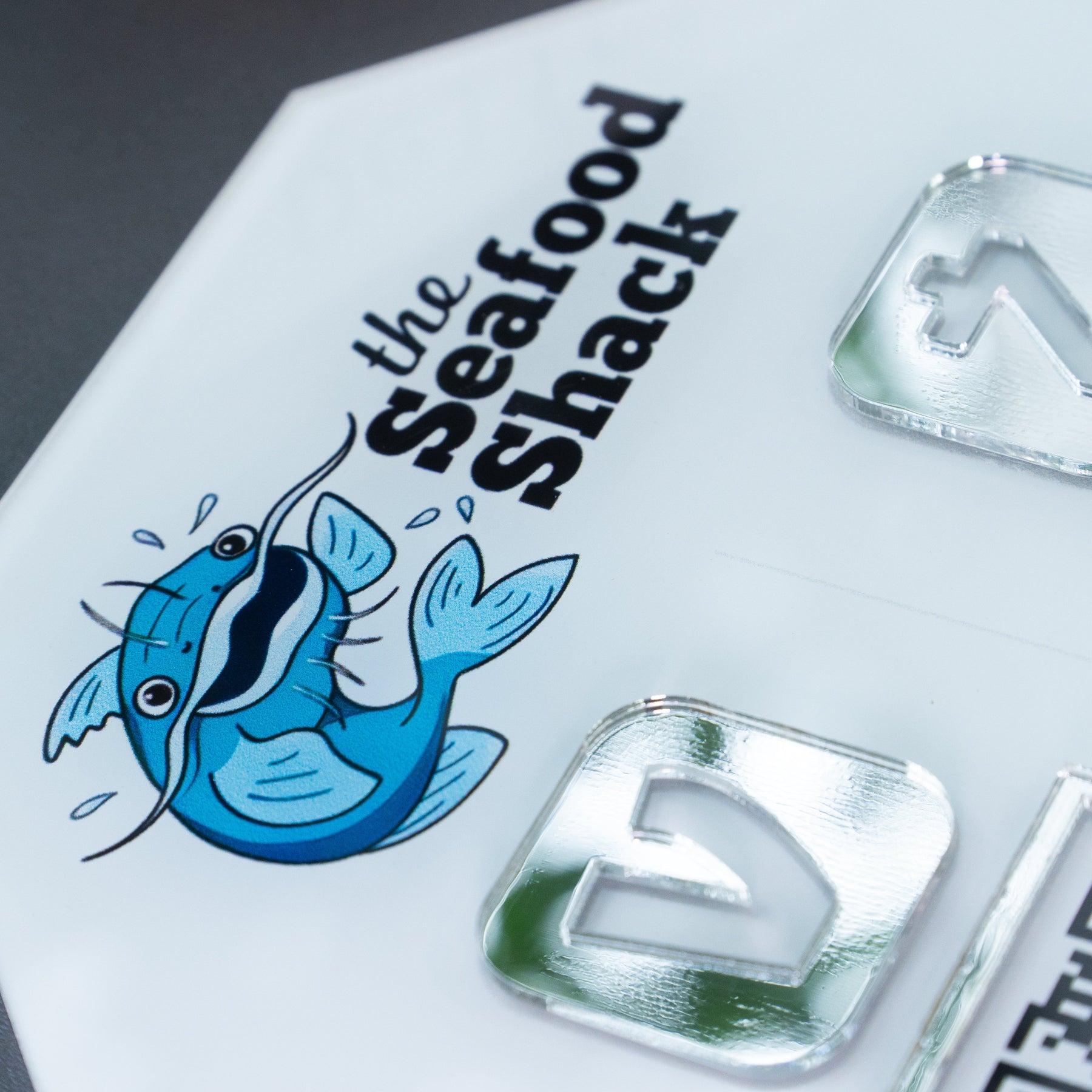 Custom Double QR Code Octagon Stand Layout A