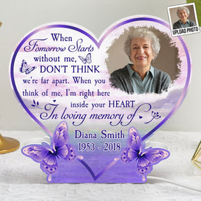 For Every Time You Think Of Me - Personalized Photo Light Box