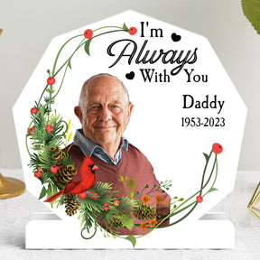 I'm Always With You Memorial Light - Personalized Photo Light Box