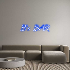 Custom Neon: B’s  BAR