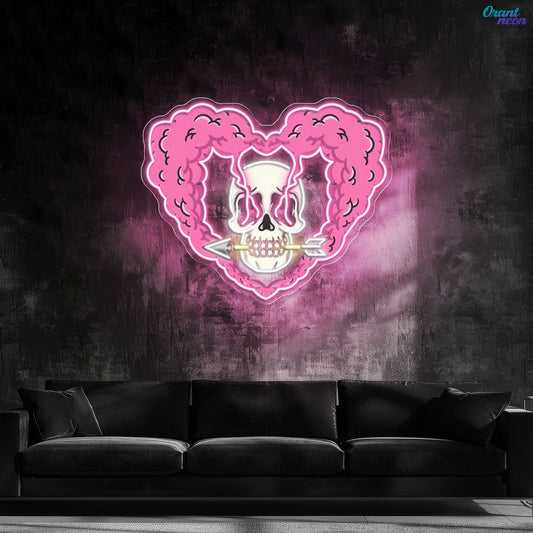 Arrow Through My Heart Best Gift For Valentine Neon Sight Light Artwork