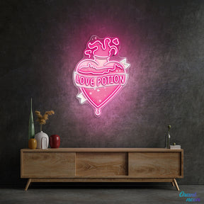 Brewing Romance, One Potion at a Time Neon Sight Light Artwork