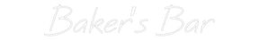 Custom Neon: Baker’s Bar