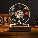 Mandala Relaxing Yoga decor Personalized Night Light SGTN028