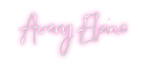 Custom Neon: Avery Elaine