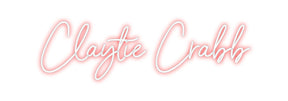 Custom Neon: Claytie Crabb