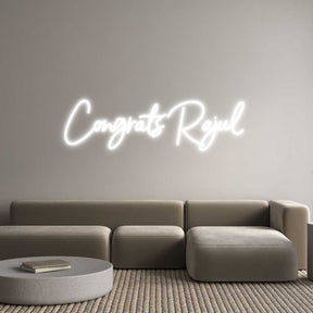 Custom Neon: Congrats Rajul