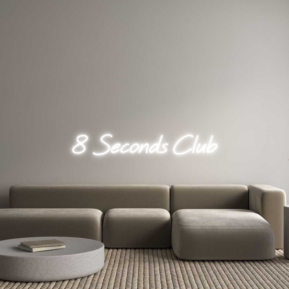Custom Neon: 8 Seconds Club