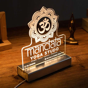 Personalized Mandala Yoga Studio Night Light SGTN048