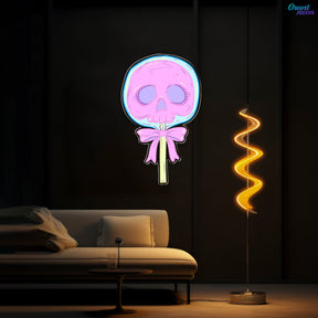 Love Blooms in the Graveyard Neon Sight Light Artwork
