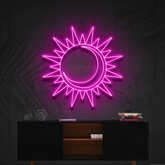 Moon and Sun neon sign