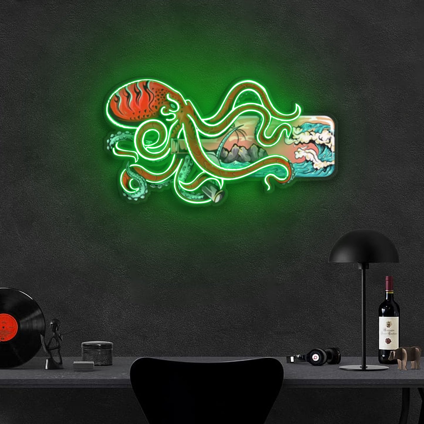 "Paradise In a Bottle" Neon x Acrylic Artwork