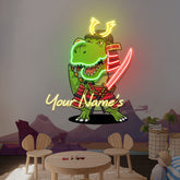Custom Your Name Samurai For baby decor room Led Neon Sign Light