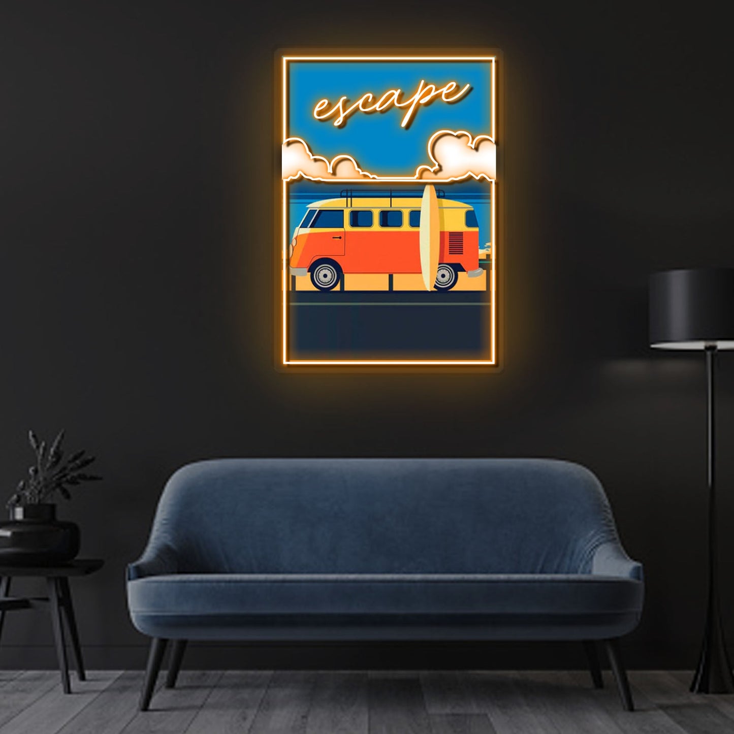 "Escape From Reality" Neon x Acrylic Artwork