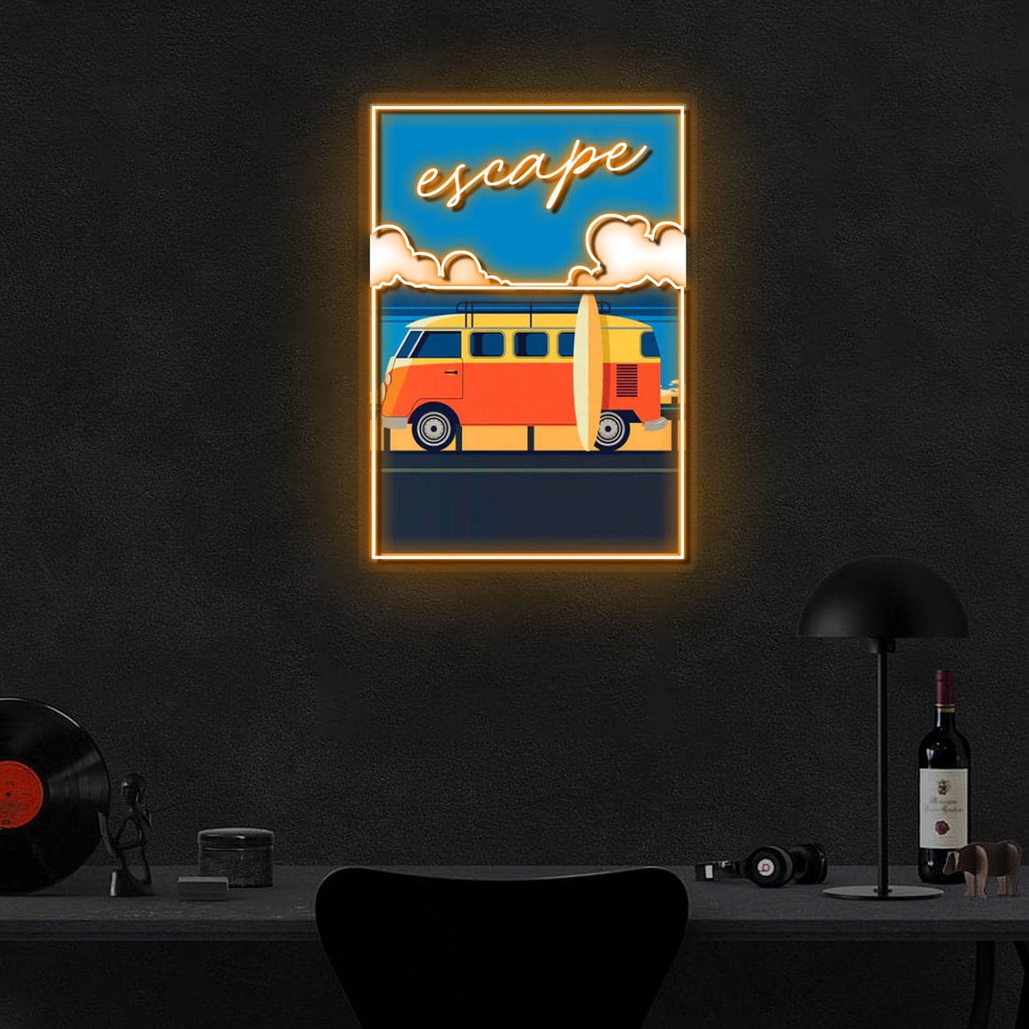 "Escape From Reality" Neon x Acrylic Artwork