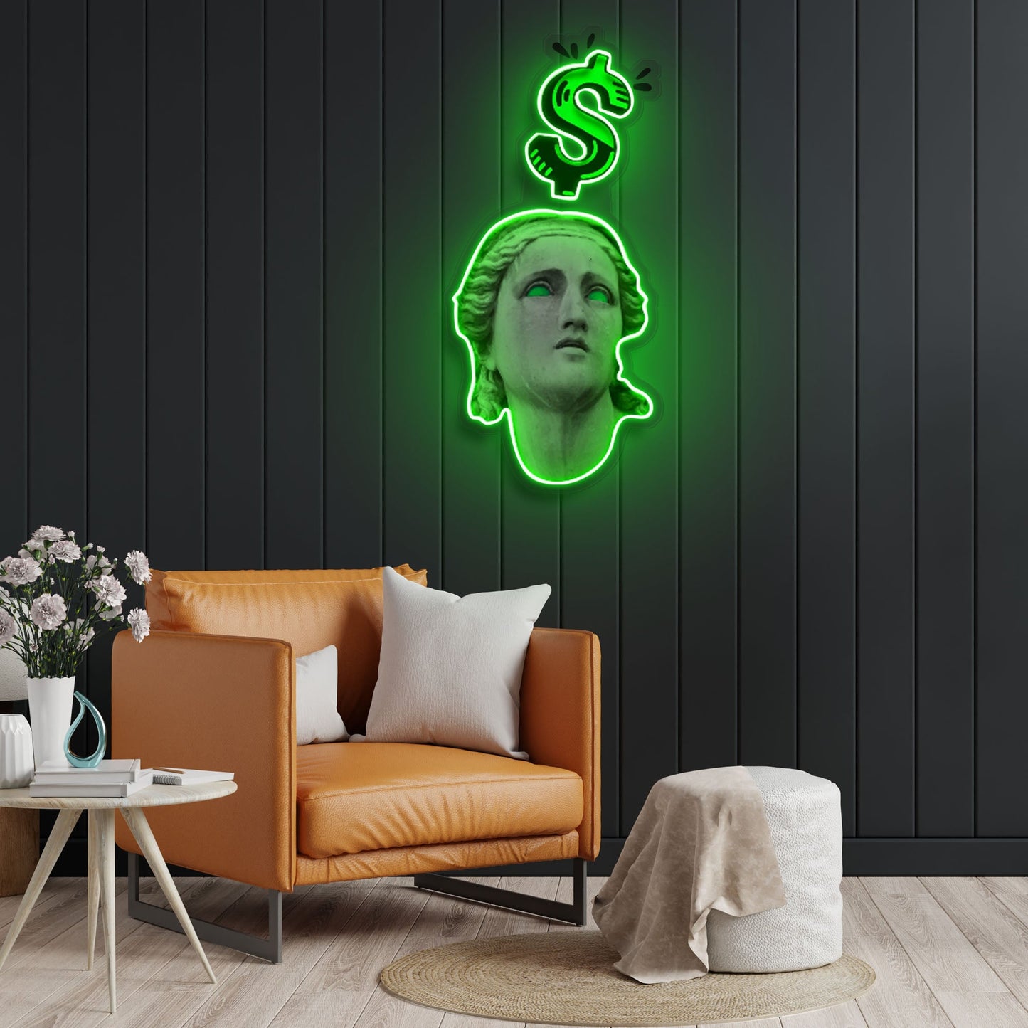 "Eyes on The Prize" Neon x Acrylic Artwork