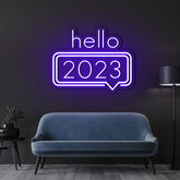 HELLO 2023 Neon Sign