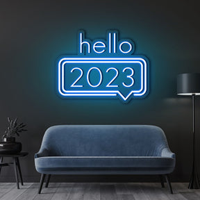 HELLO 2023 Neon Sign
