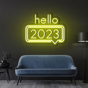HELLO 2023 Neon Sign