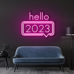 HELLO 2023 Neon Sign
