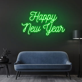 Happy New Year Text Neon Sign