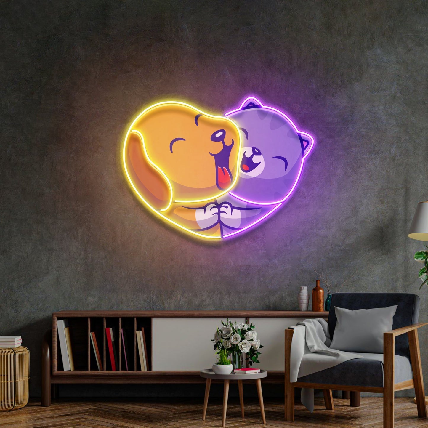 Heart of Joy LED Neon Sign Light Pop Art