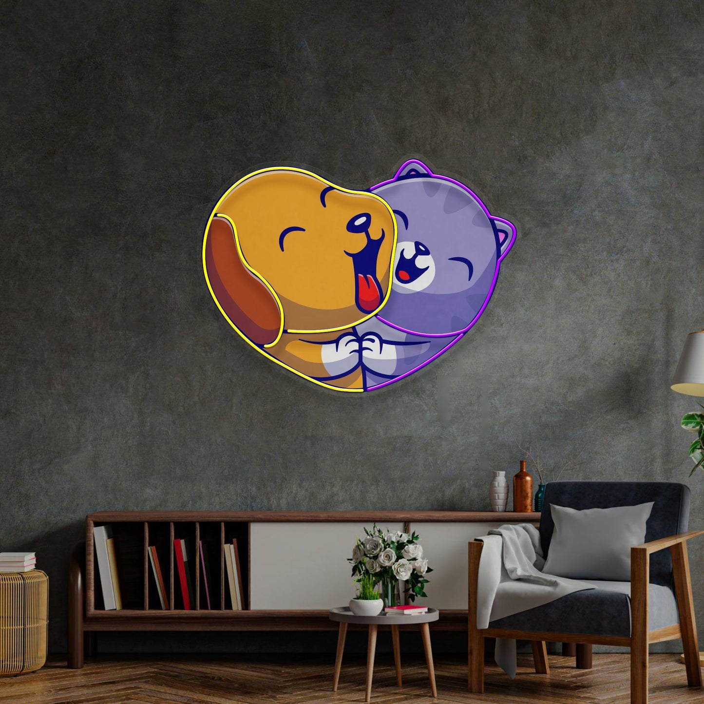 Heart of Joy LED Neon Sign Light Pop Art