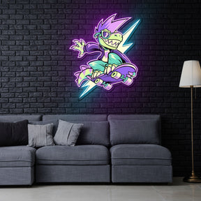 IT'S OKAY TO BE RAD Neon Sign x Acrylic Artwork