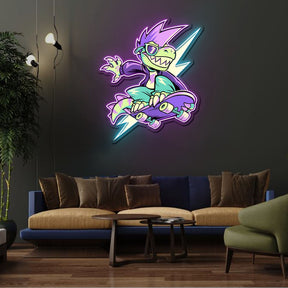 IT'S OKAY TO BE RAD Neon Sign x Acrylic Artwork