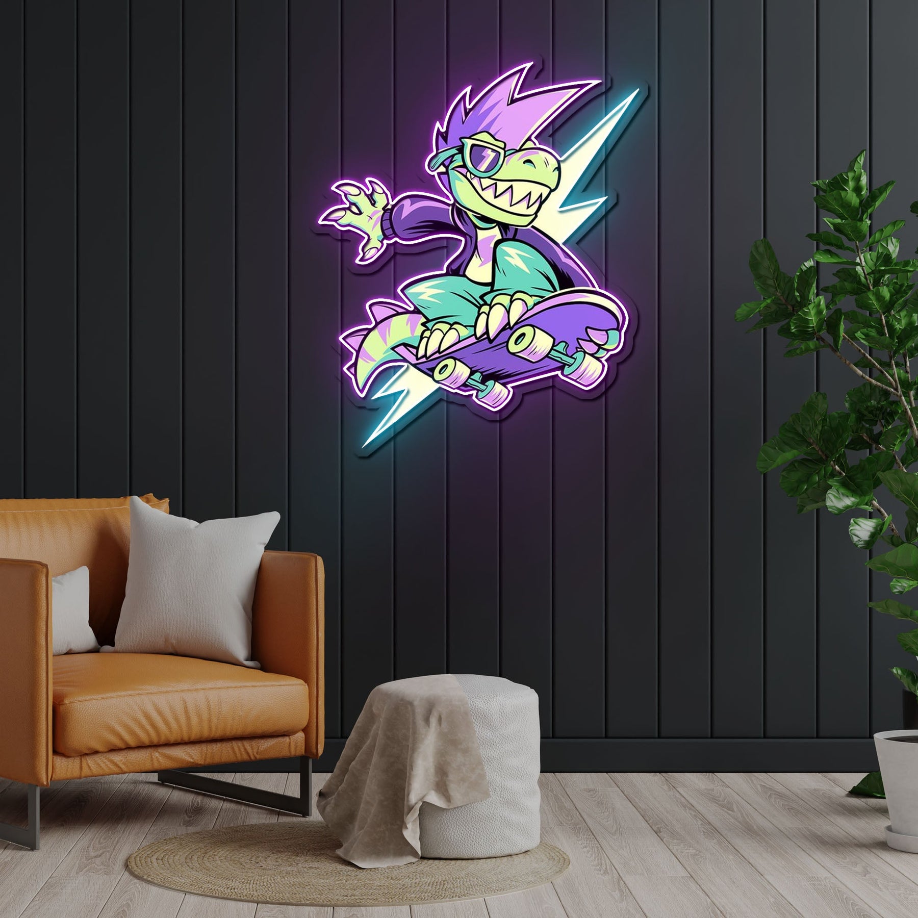 IT'S OKAY TO BE RAD Neon Sign x Acrylic Artwork