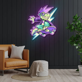 IT'S OKAY TO BE RAD Neon Sign x Acrylic Artwork