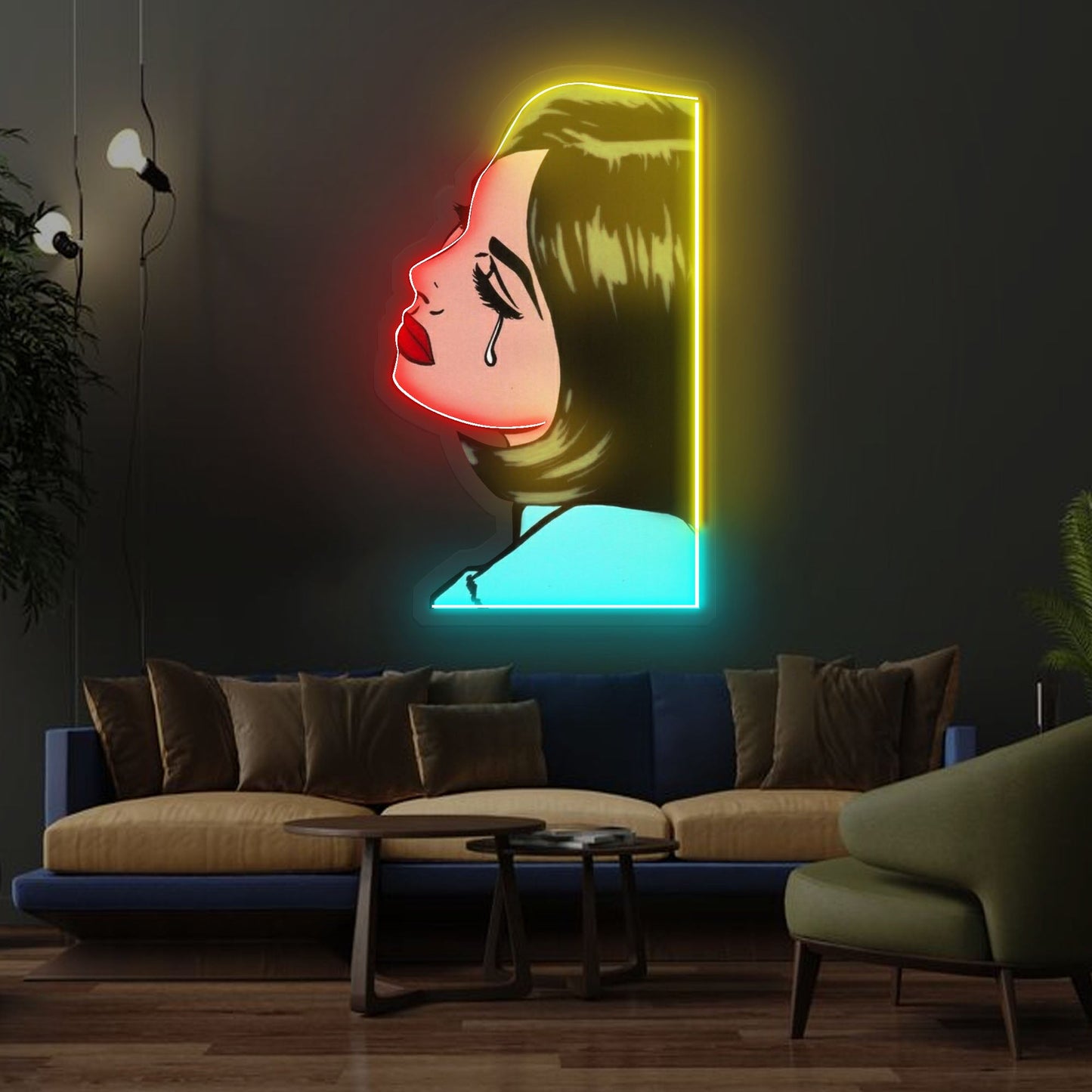 "Life is Tragic" Neon x Acrylic Artwork