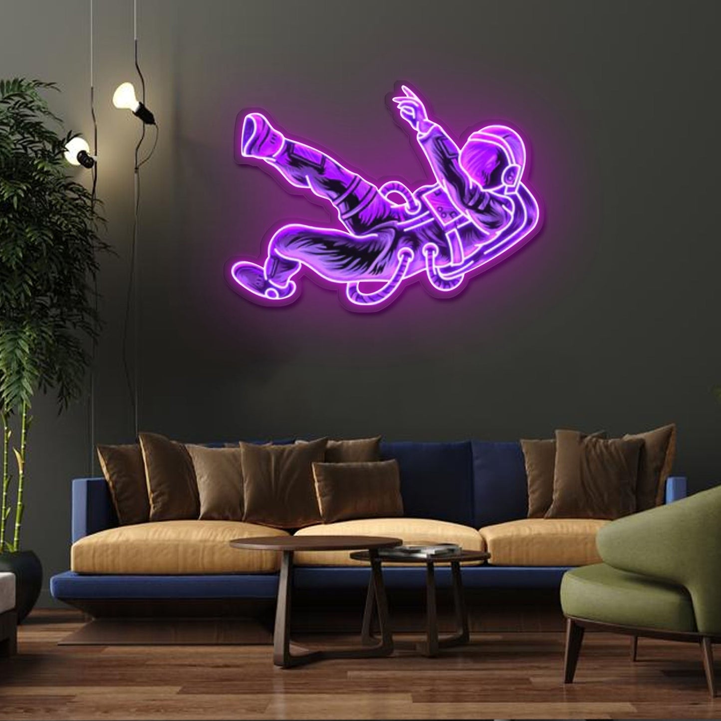 "Lost In Space" Neon x Acrylic Artwork